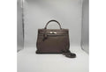 Gray Kelly Retourne 35cm - Togo Leather, Palladium Hardware (Ref C346894)