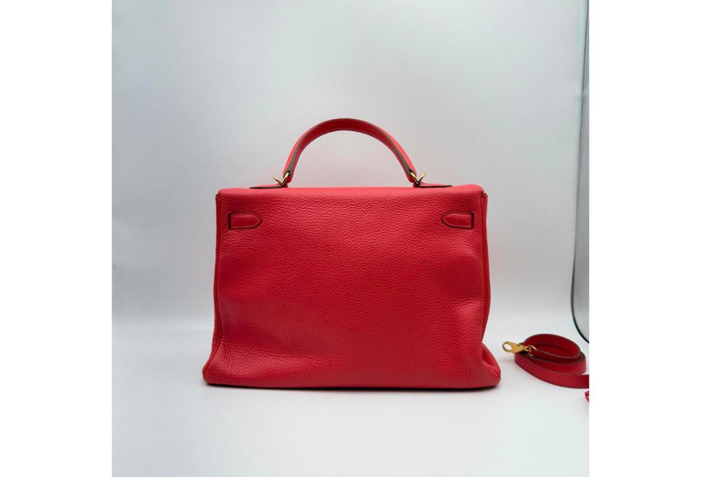 Red Kelly 35cm - Togo Leather, Gold Hardware (Ref C346897)
