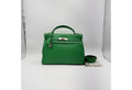 Green Kelly 32cm - Togo Leather, Palladium Hardware (Ref C346899)