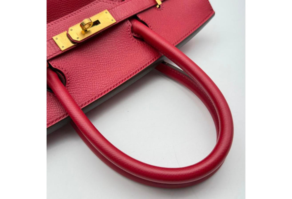 Rouge Casaque Birkin 30cm - Epsom Leather, Gold Hardware (Ref C346903)