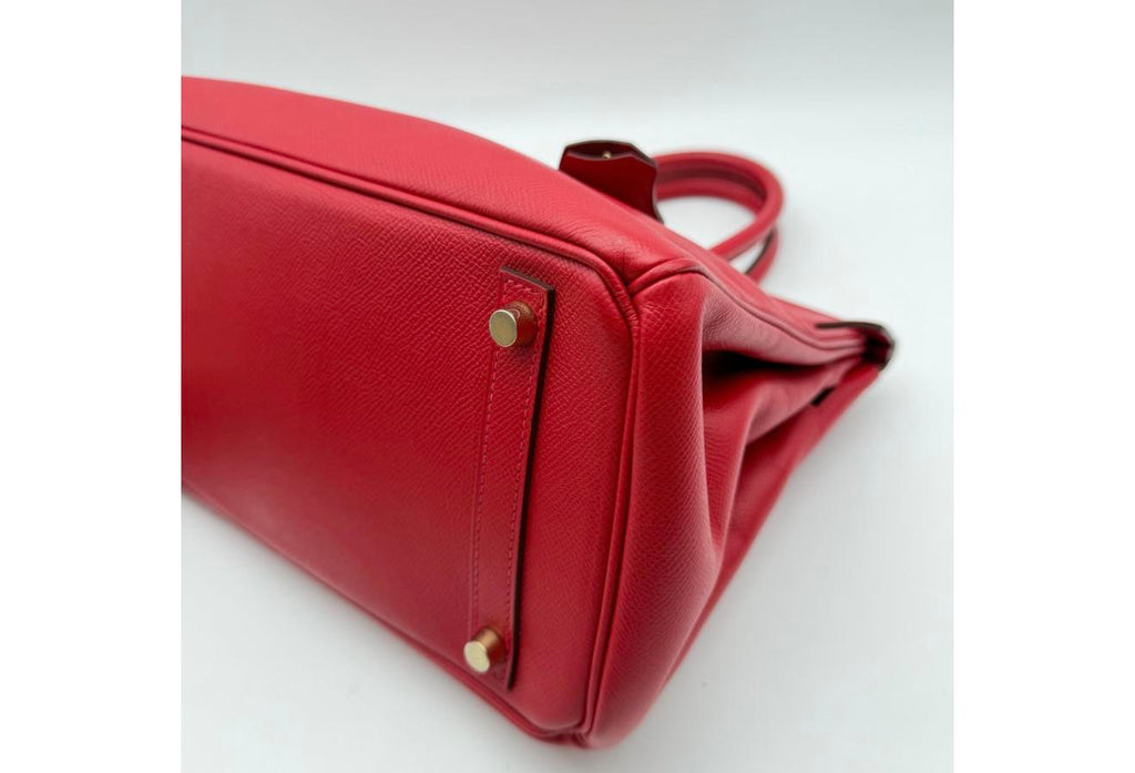 Rouge Casaque Birkin 30cm - Epsom Leather, Gold Hardware (Ref C346903)