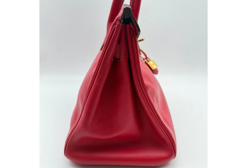 Rouge Casaque Birkin 30cm - Epsom Leather, Gold Hardware (Ref C346903)
