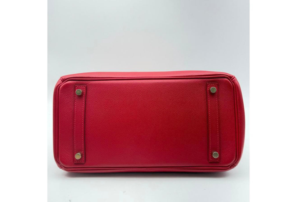 Rouge Casaque Birkin 30cm - Epsom Leather, Gold Hardware (Ref C346903)