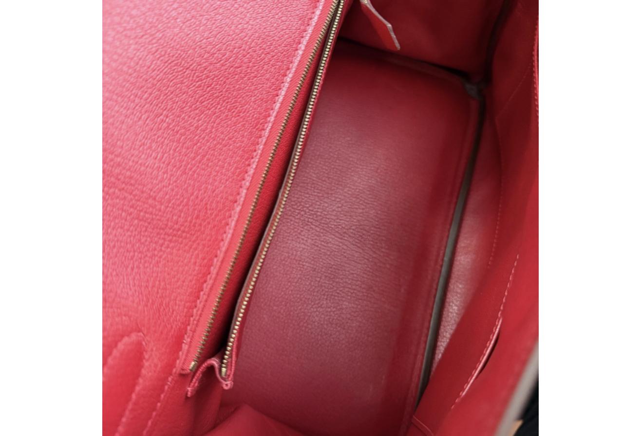 Rouge Casaque Birkin 30cm - Epsom Leather, Gold Hardware (Ref C346903)