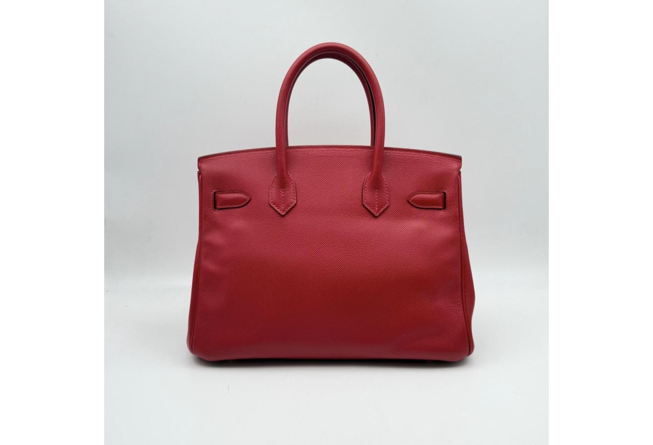 Rouge Casaque Birkin 30cm - Epsom Leather, Gold Hardware (Ref C346903)