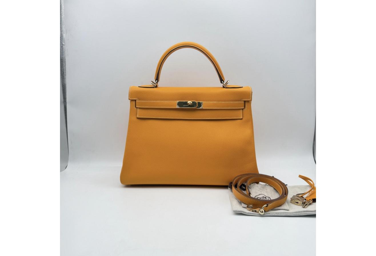 Yellow Hermes Birkin/Kelly 32cm (Ref C347141)
