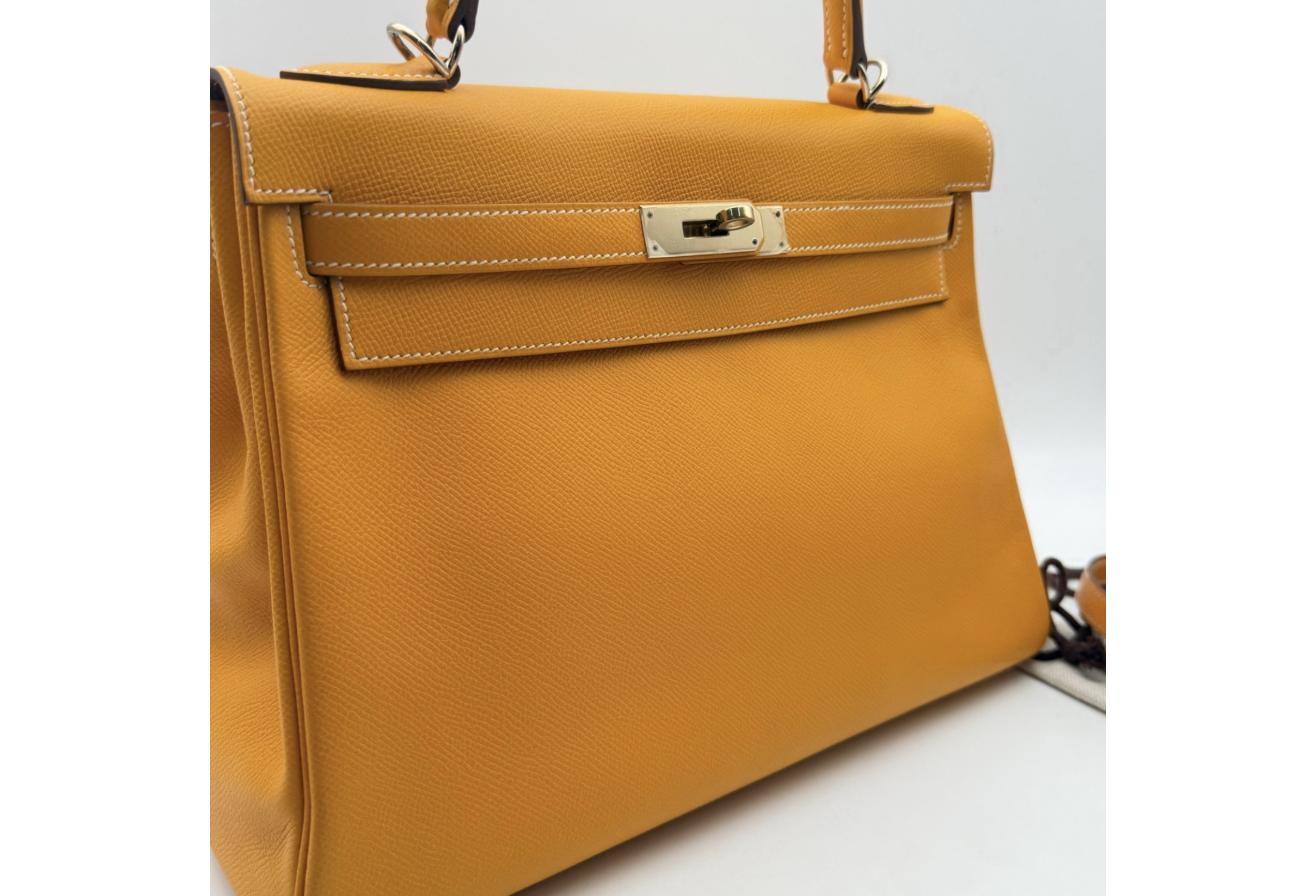 Yellow Hermes Birkin/Kelly 32cm (Ref C347141)