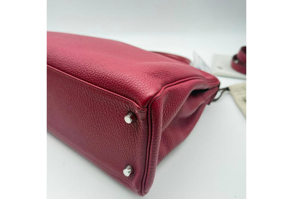 Red Hermes Birkin/Kelly 32cm (Ref C347142)