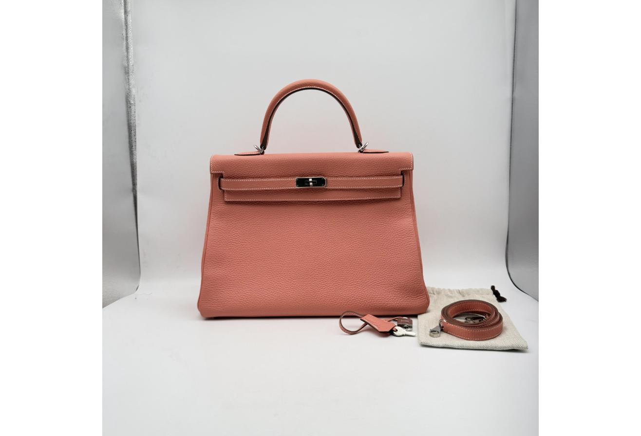 Pink Hermes Birkin/Kelly 35cm (Ref C347143)