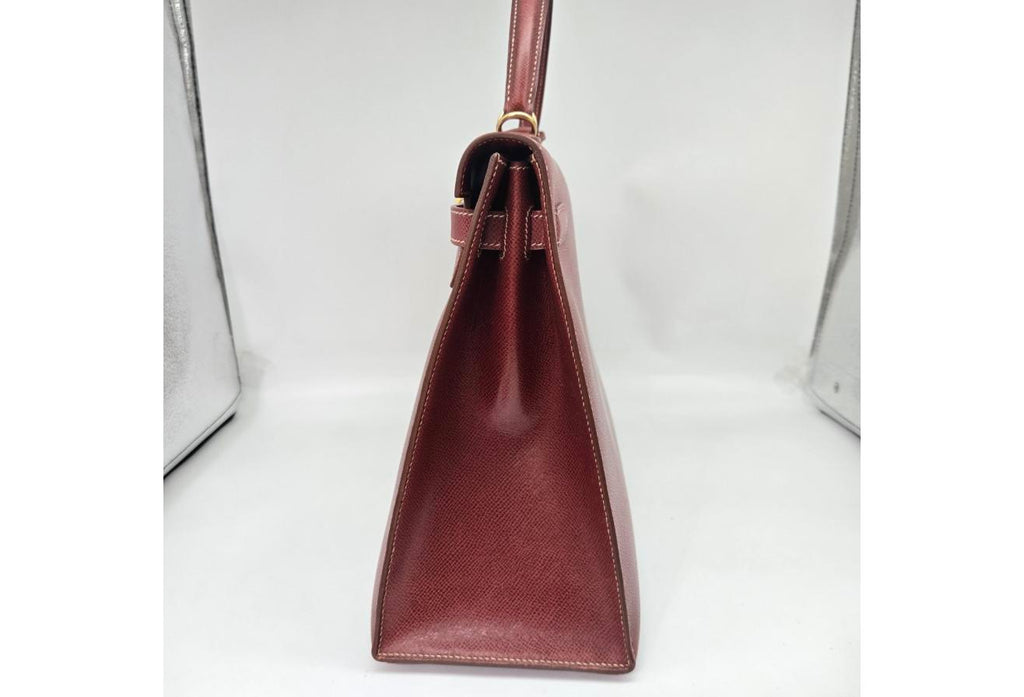 Burgundy Hermes Birkin/Kelly 35cm (Ref C354370)