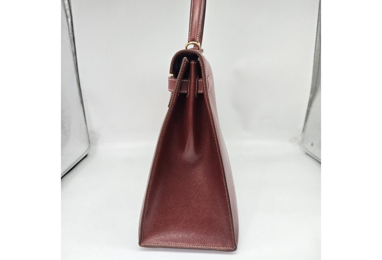 Burgundy Hermes Birkin/Kelly 35cm (Ref C354370)