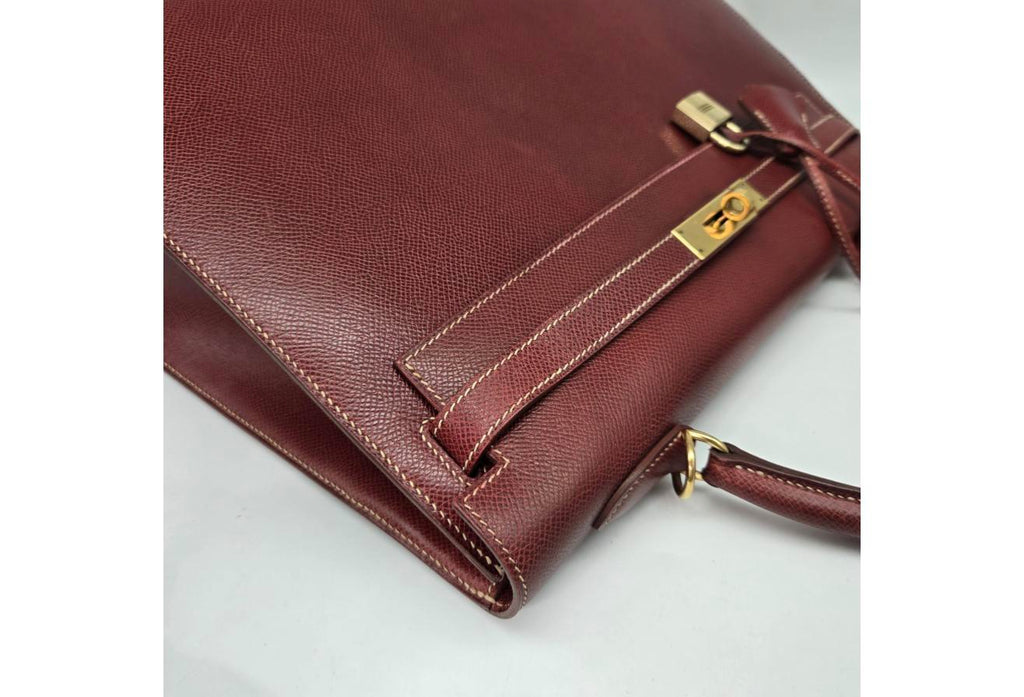 Burgundy Hermes Birkin/Kelly 35cm (Ref C354370)