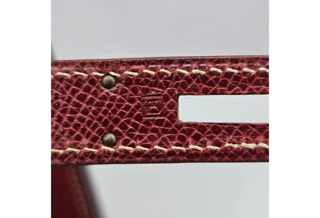 Burgundy Hermes Birkin/Kelly 35cm (Ref C354370)
