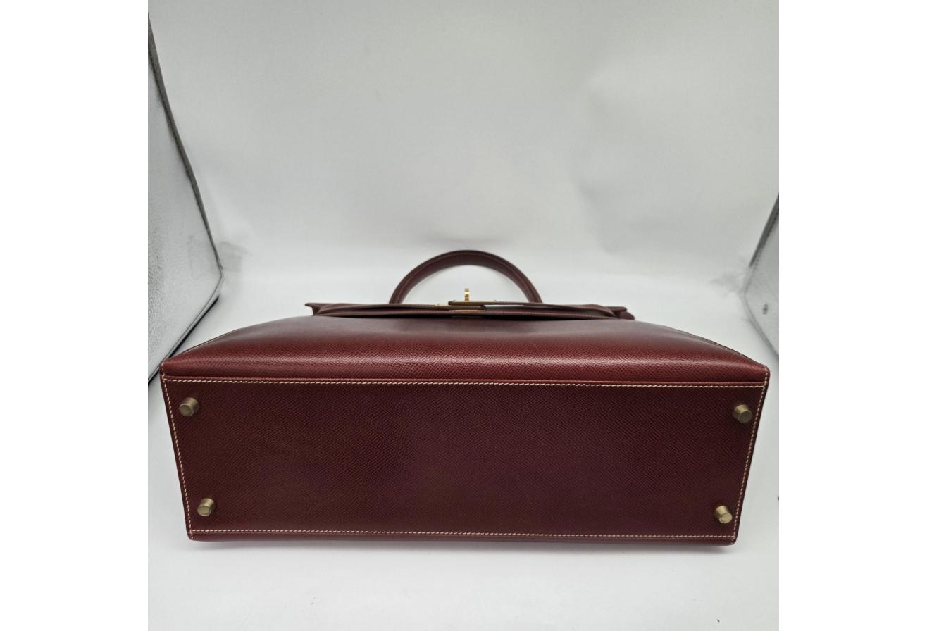 Burgundy Hermes Birkin/Kelly 35cm (Ref C354370)