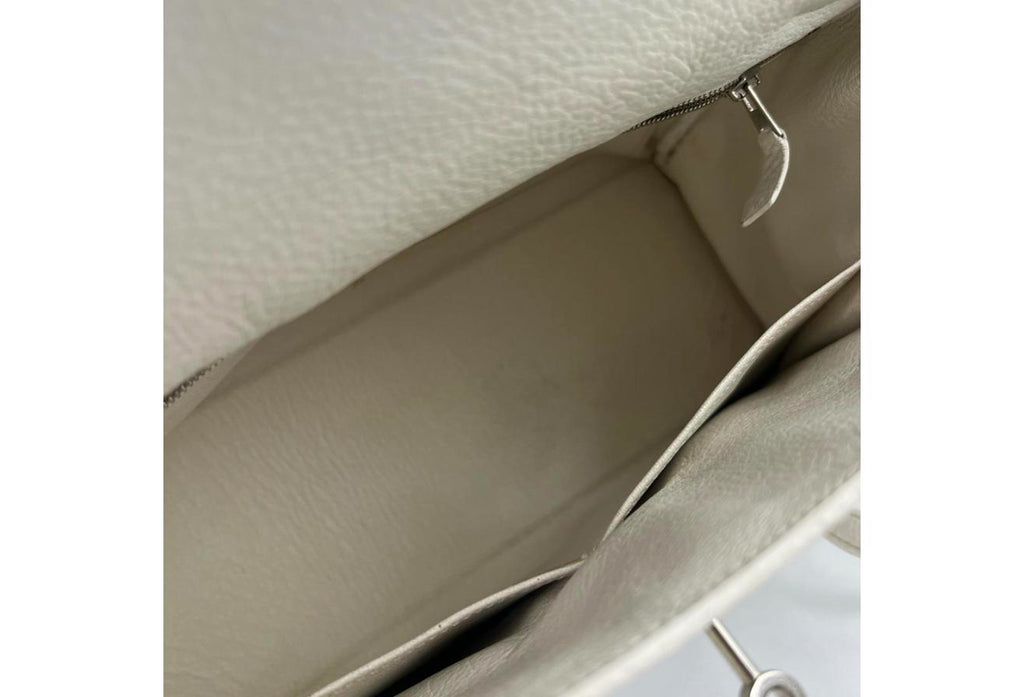 White Hermes Birkin/Kelly 32cm (Ref C354371)