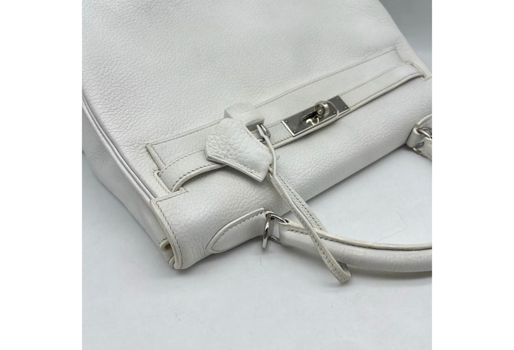 White Hermes Birkin/Kelly 32cm (Ref C354371)