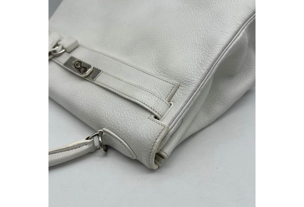 White Hermes Birkin/Kelly 32cm (Ref C354371)