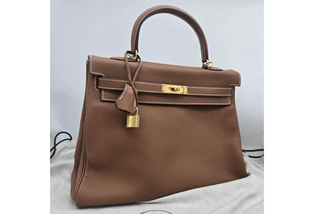 Brown Hermes Birkin/Kelly 35cm (Ref C354372)