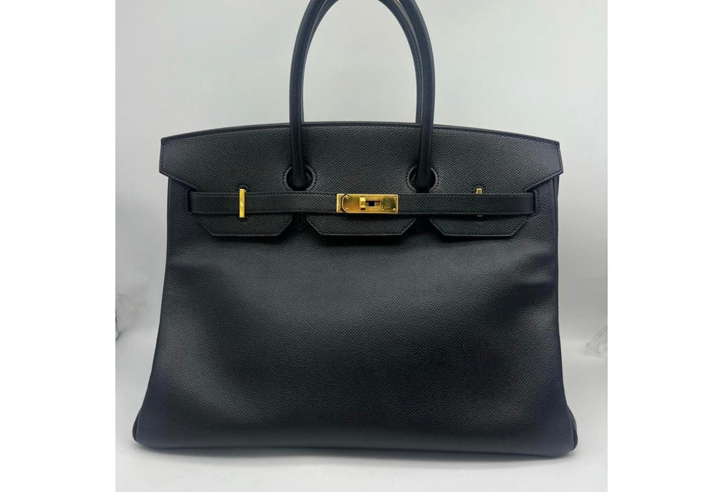 Black Hermes Birkin/Kelly 35cm (Ref C354373)
