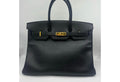 Black Hermes Birkin/Kelly 35cm (Ref C354373)