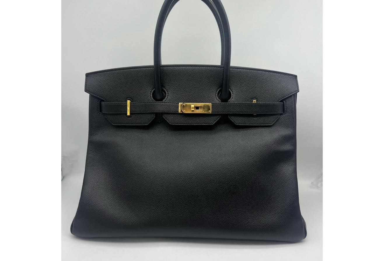 Black Hermes Birkin/Kelly 35cm (Ref C354373)