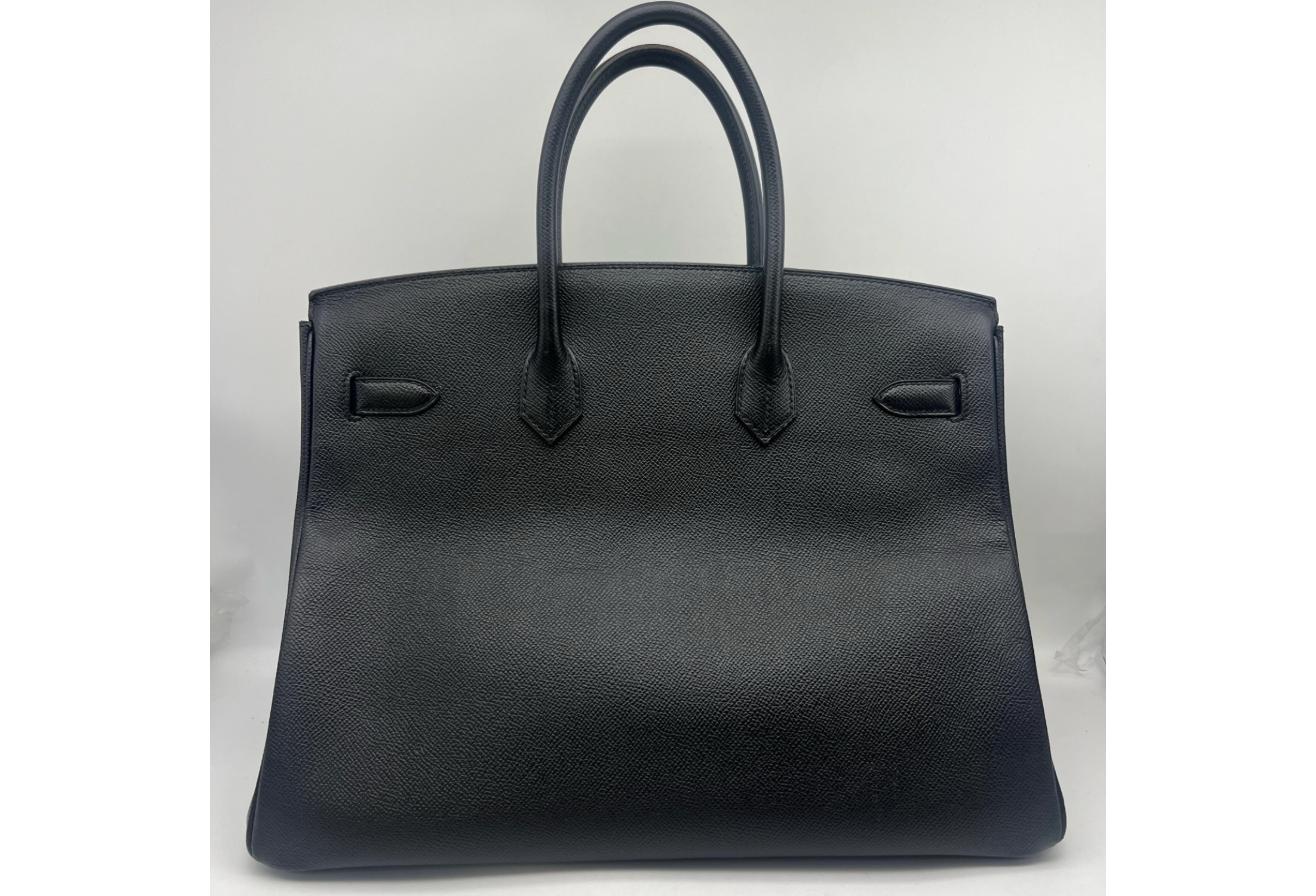 Black Hermes Birkin/Kelly 35cm (Ref C354373)