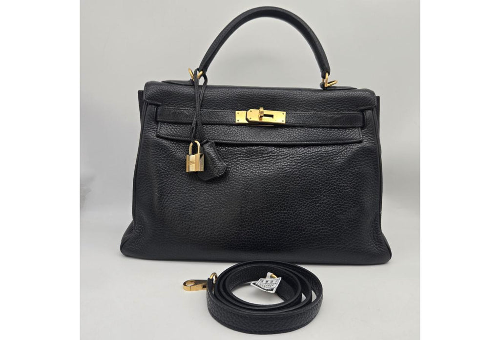 Black Hermes Birkin/Kelly 32cm (Ref C354374)