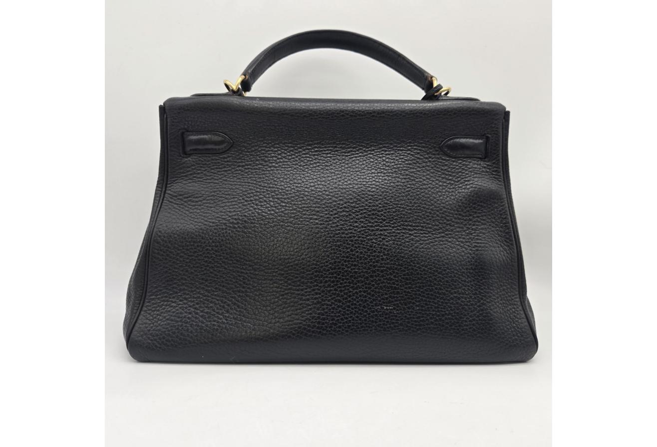 Black Hermes Birkin/Kelly 32cm (Ref C354374)