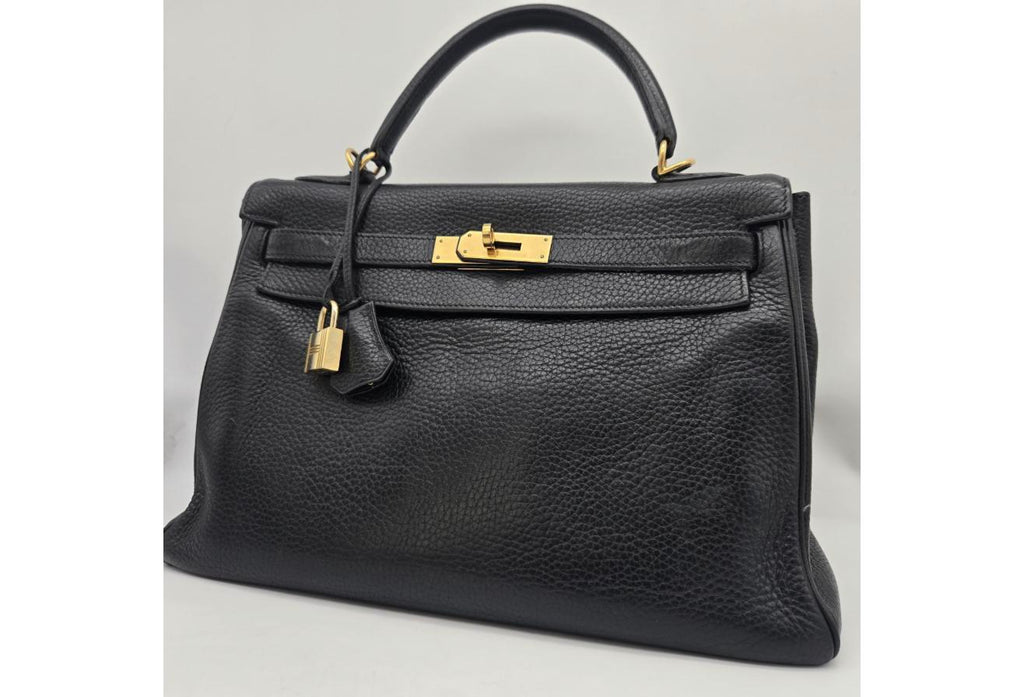 Black Hermes Birkin/Kelly 32cm (Ref C354374)