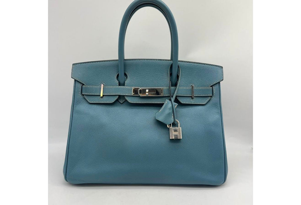 Blue Hermes Birkin/Kelly 30cm (Ref C354375)