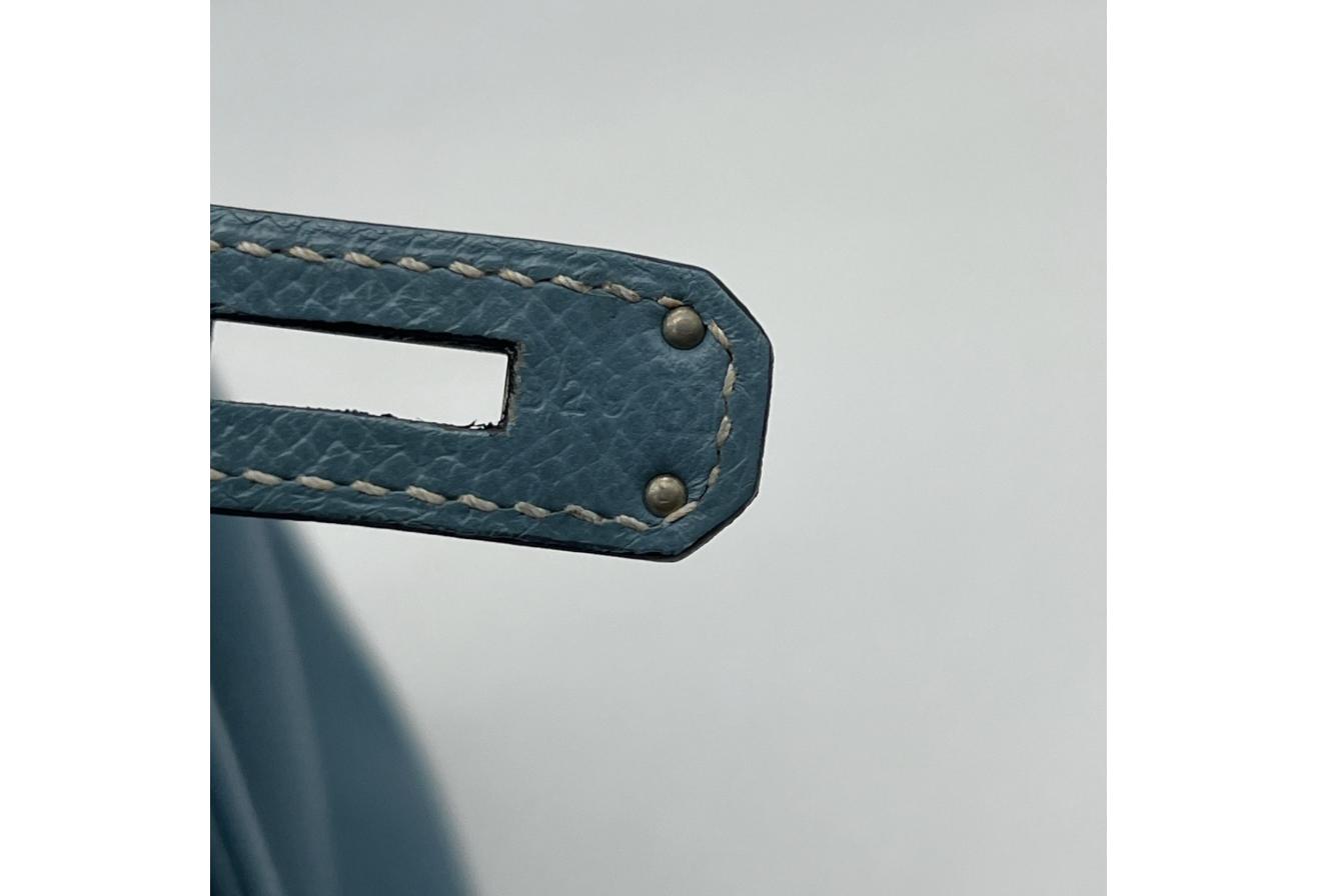 Blue Hermes Birkin/Kelly 30cm (Ref C354375)