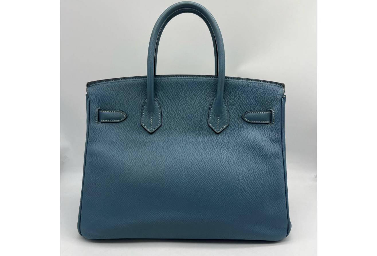 Blue Hermes Birkin/Kelly 30cm (Ref C354375)