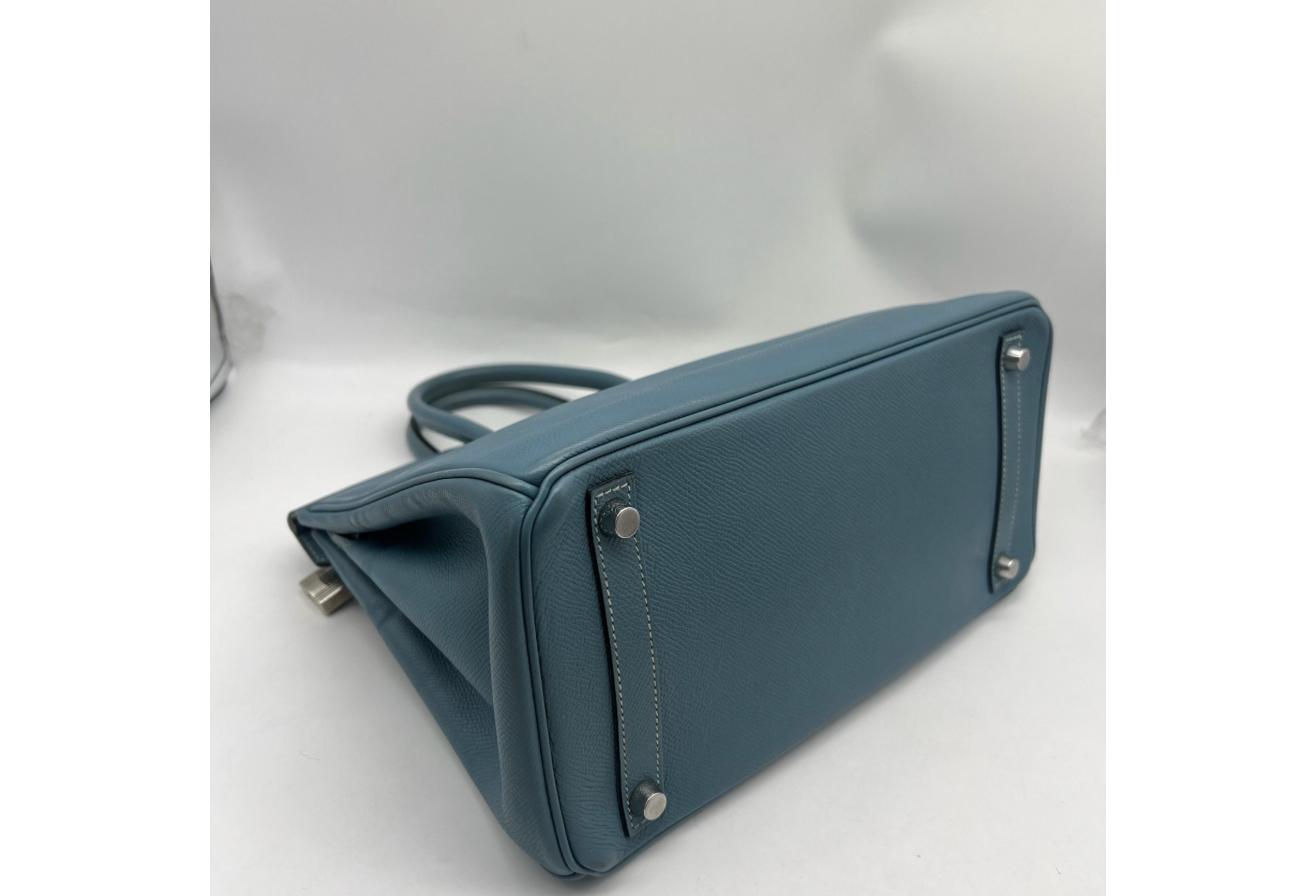 Blue Hermes Birkin/Kelly 30cm (Ref C354375)