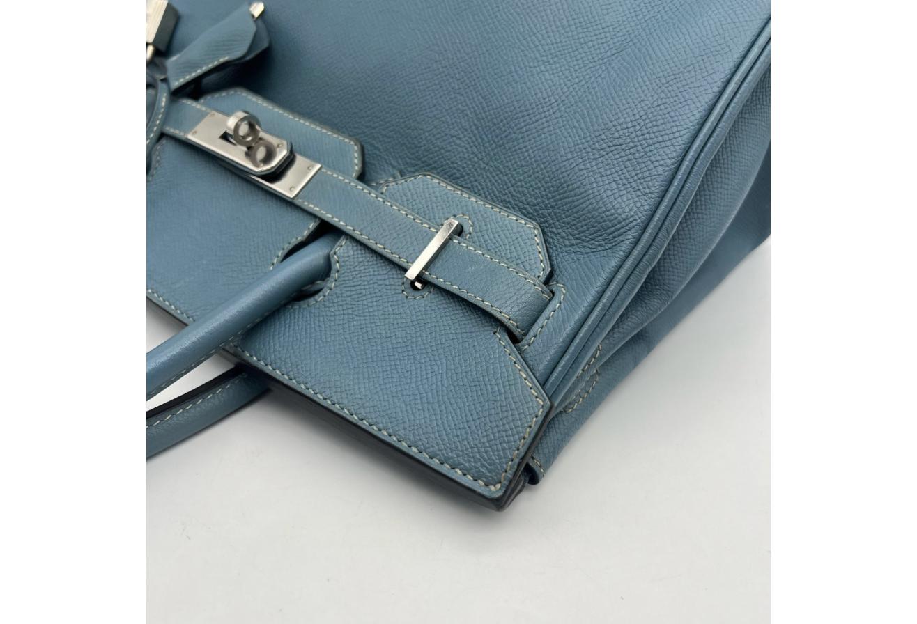 Blue Hermes Birkin/Kelly 30cm (Ref C354375)