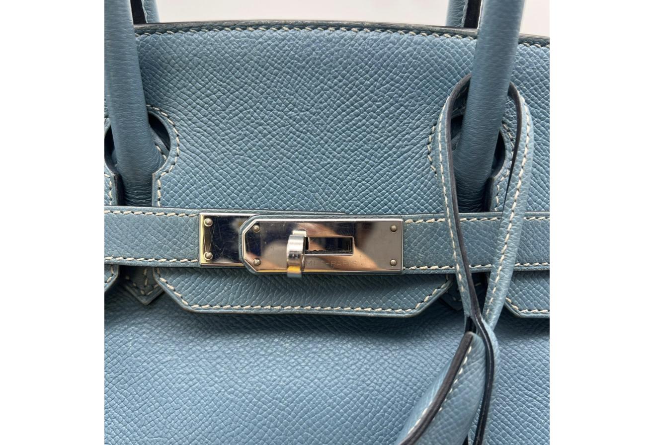 Blue Hermes Birkin/Kelly 30cm (Ref C354375)
