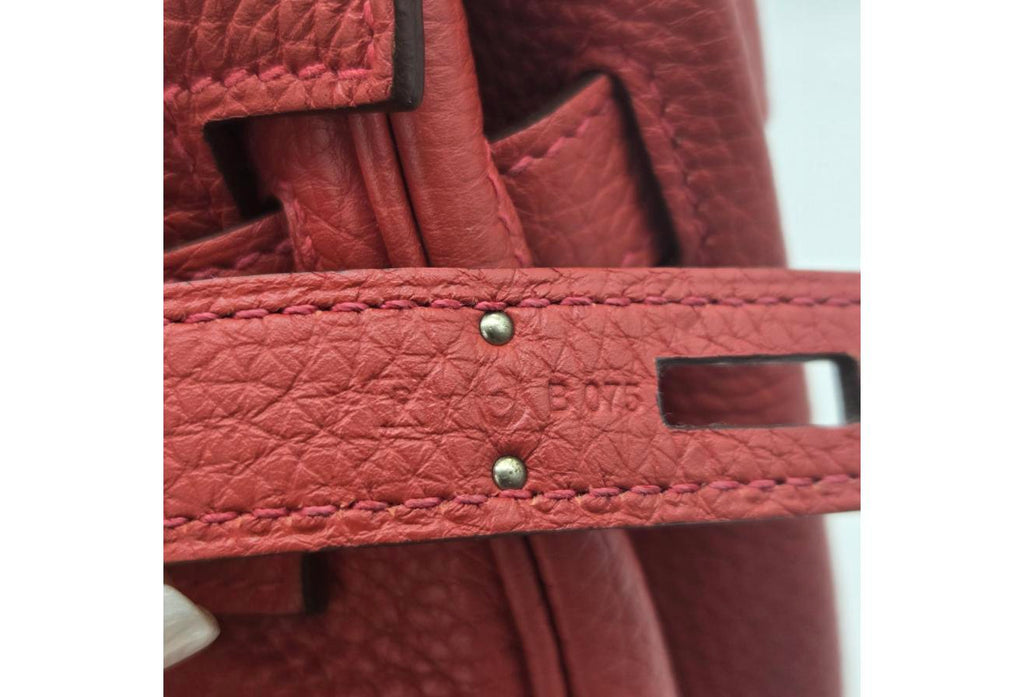 Red Hermes Birkin/Kelly 30cm (Ref C354376)