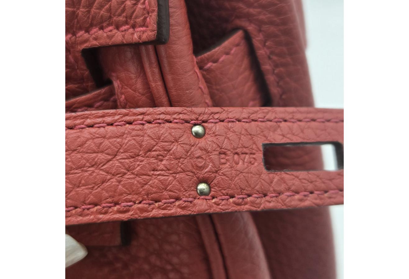 Red Hermes Birkin/Kelly 30cm (Ref C354376)