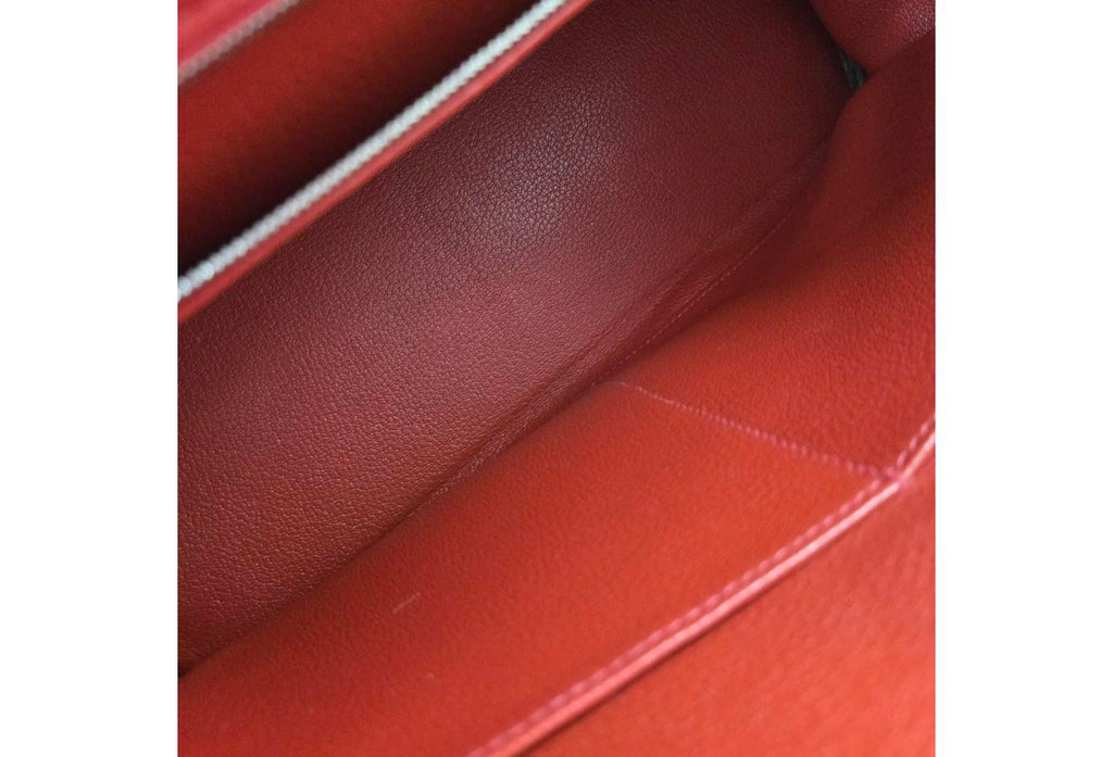 Red Hermes Birkin/Kelly 30cm (Ref C354376)