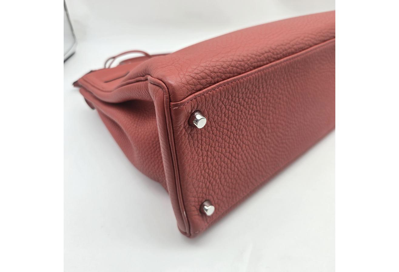 Red Hermes Birkin/Kelly 30cm (Ref C354376)