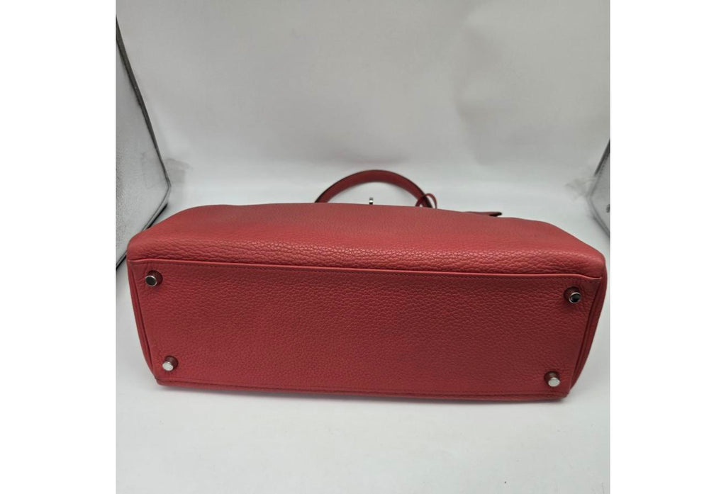 Red Hermes Birkin/Kelly 35cm (Ref C354377)