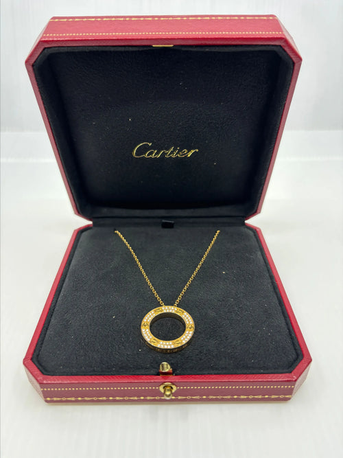 Cartier LOVE pendant necklace with box