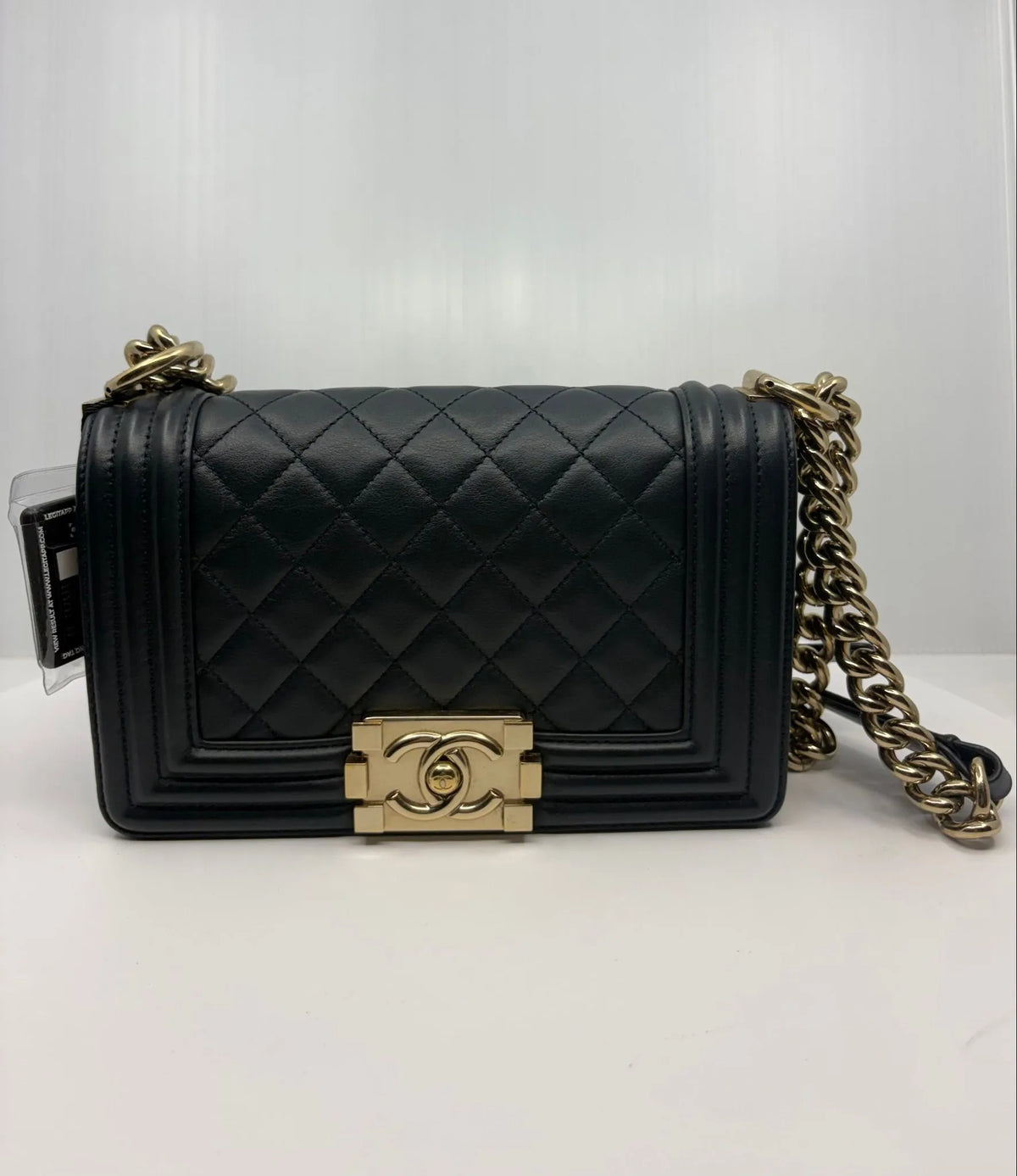 Chanel navy Small Boy Bag NC827