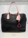 Christian Dior Diorissimo Leather Tote Black & Pink NL918-22